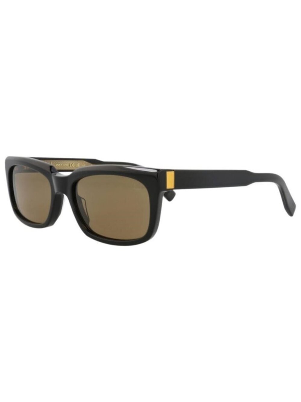 New Dunhill Mens Square/Rectangle Black Black Brown Fashion Designer Sunglasses